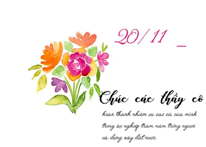 Ảnh 20/11 sử dụng font chữ viết tay, mẫu hình trở nên mềm mại, thân thuộc hơn bao giờ hết Ảnh 20/11 sử dụng font chữ viết tay, mẫu hình trở nên mềm mại, thân thuộc hơn bao giờ hết
