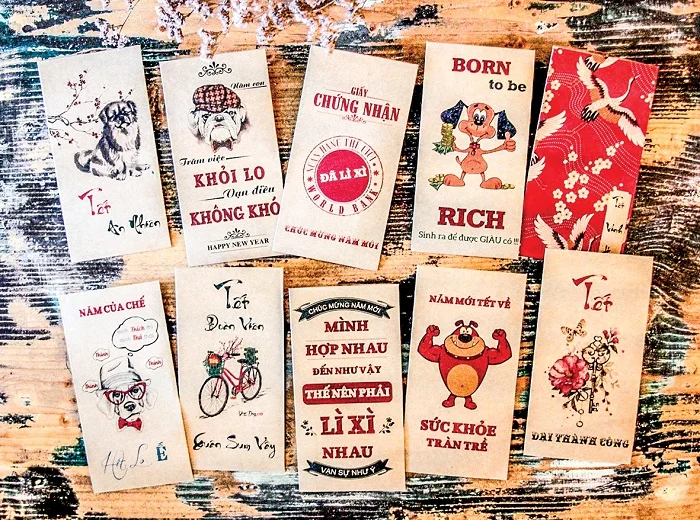 Lạ mắt với bao lì xì giấy kraft được giới trẻ ưa chuộng nhất hiện nay