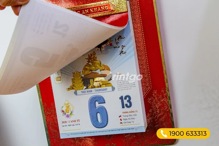 Pintgo x Peakview Tower: In ấn lịch để bàn cao cấp và sang trọng