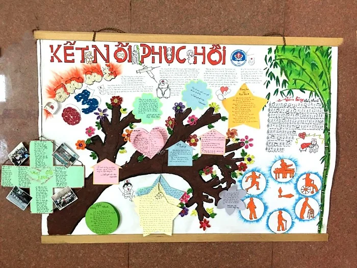 Trang trí báo tường 20/11 lấy cảm hứng từ sự kết nối và phục hồi