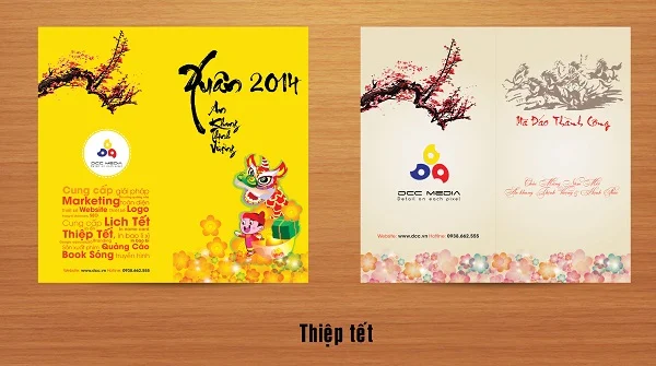 Những mẫu thiệp chúc tết công ty đẹp không thể bỏ qua