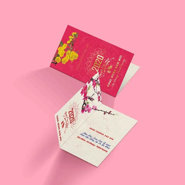 Những mẫu thiệp chúc tết công ty đẹp không thể bỏ qua