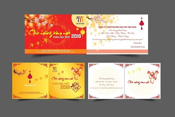 Những mẫu thiệp chúc tết công ty đẹp không thể bỏ qua