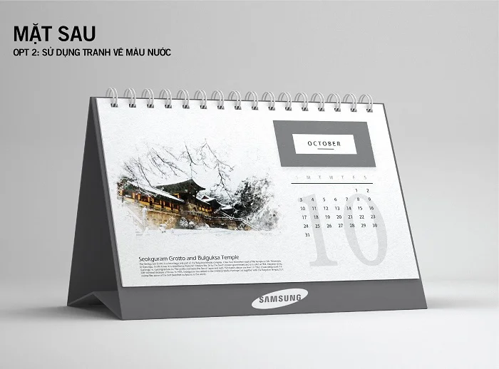 Printgo x Samsung:  Bộ lịch độc quyền vẽ tay phong cảnh thế giới siêu đặc biệt