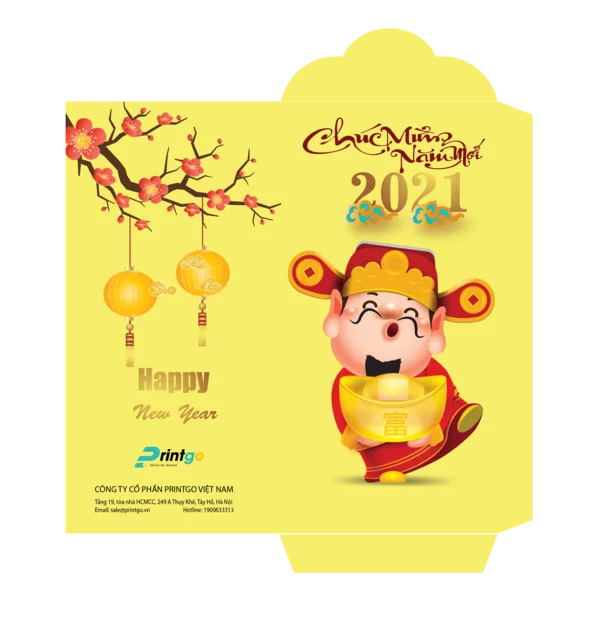 Tải ngay file vector bao lì xì 2020 miễn phí