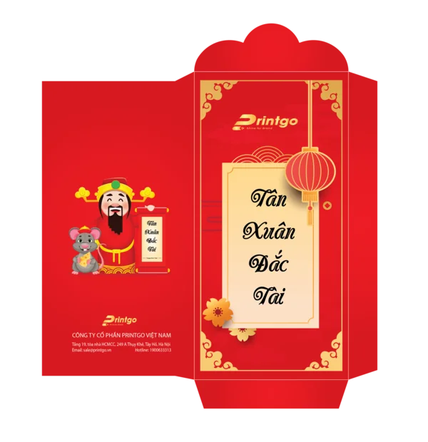 Tải ngay file vector bao lì xì 2020 miễn phí