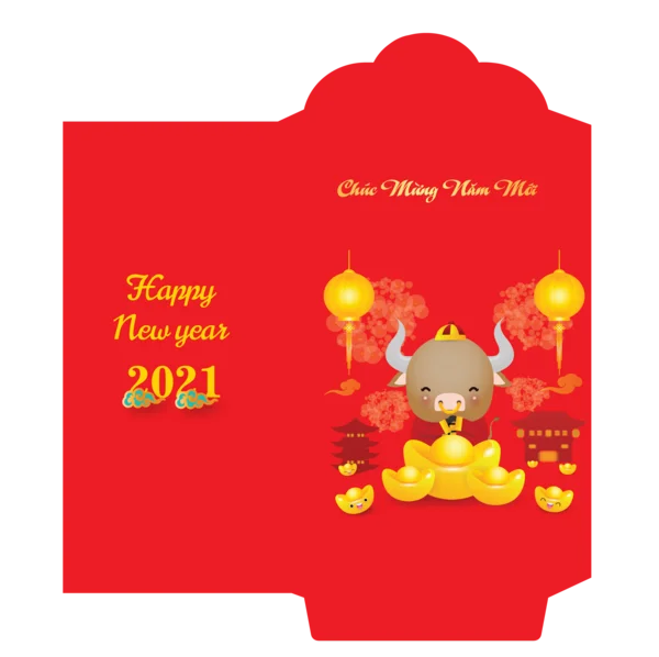 Tải ngay file vector bao lì xì 2020 miễn phí