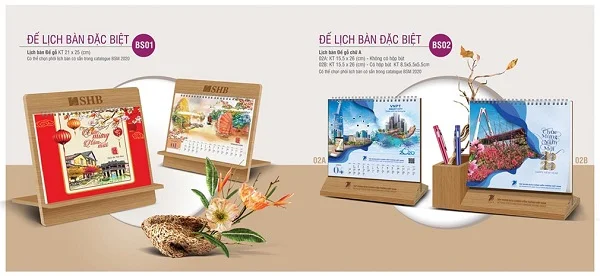 Tham khảo ngay 50+ mẫu lịch để bàn bằng gỗ hot nhất năm 2021