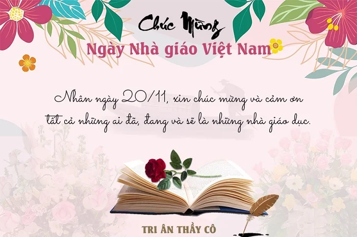 Tổng hợp 30+ mẫu thiệp chúc mừng Ngày Nhà giáo Việt Nam cực ý nghĩa