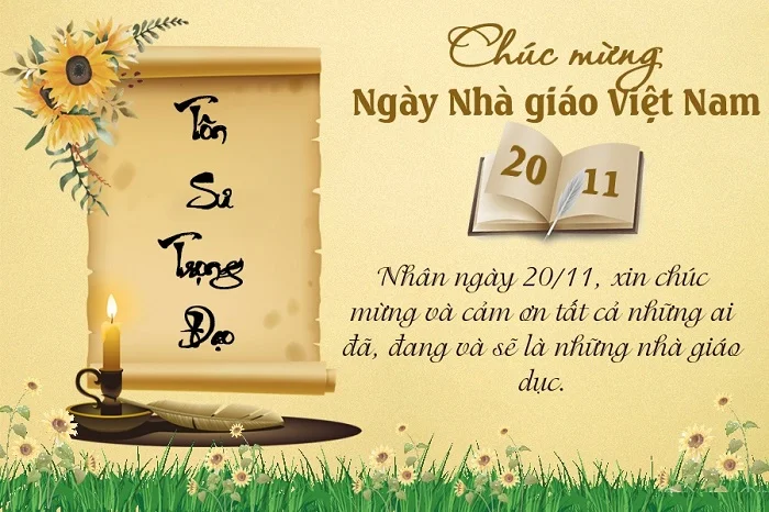 Tổng hợp 30+ mẫu thiệp chúc mừng Ngày Nhà giáo Việt Nam cực ý nghĩa