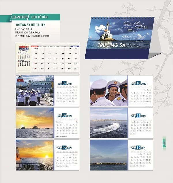 Tổng hợp các mẫu lịch tết đẹp, sáng tạo và ấn tượng nhất năm 2021