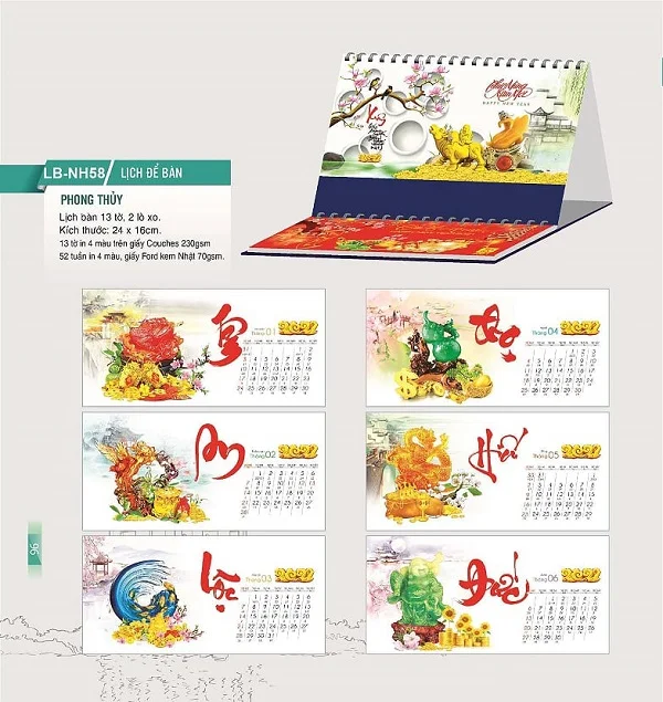 Tổng hợp các mẫu lịch tết đẹp, sáng tạo và ấn tượng nhất năm 2021