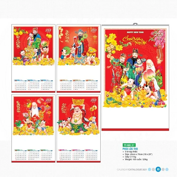 Tổng hợp các mẫu lịch tết đẹp, sáng tạo và ấn tượng nhất năm 2021