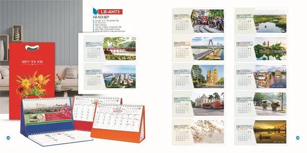 Tổng hợp mẫu lịch tết Hà Nội phố đẹp, ấn tượng và sáng tạo