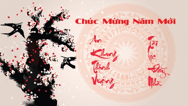 Mẫu thiệp chúc mừng năm mới 2022