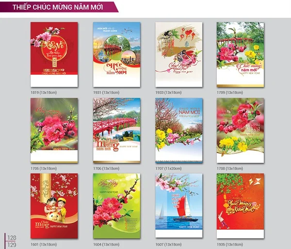 Mẫu thiệp chúc mừng năm mới 2022