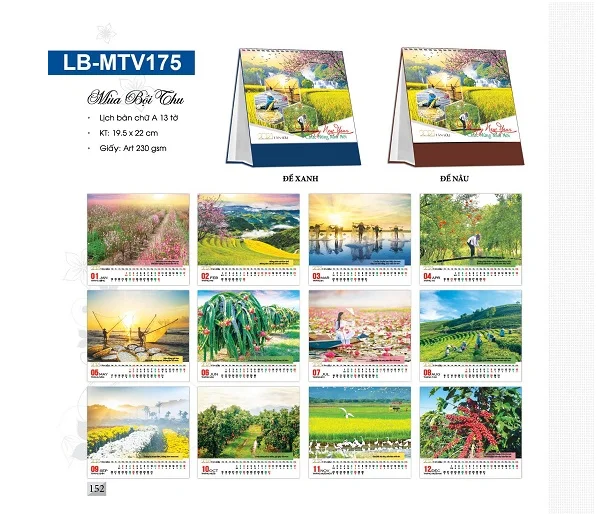 Top 20+ mẫu lịch tết mùa bội thu đẹp nhất năm 2021