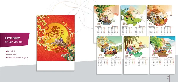 Top 20+ mẫu lịch tết mùa bội thu đẹp nhất năm 2021