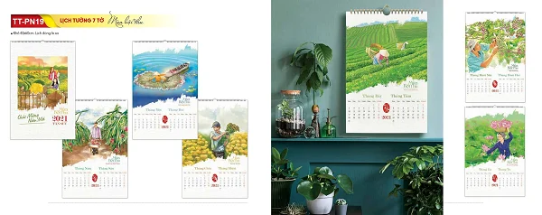 Top 20+ mẫu lịch tết mùa bội thu đẹp nhất năm 2021
