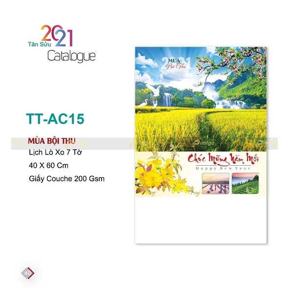 Top 20+ mẫu lịch tết mùa bội thu đẹp nhất năm 2021