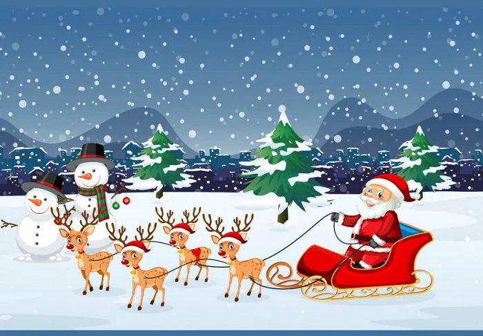Top 50+ hình ảnh ông già noel cưỡi tuần lộc ấn tượng nhất mùa Giáng sinh
