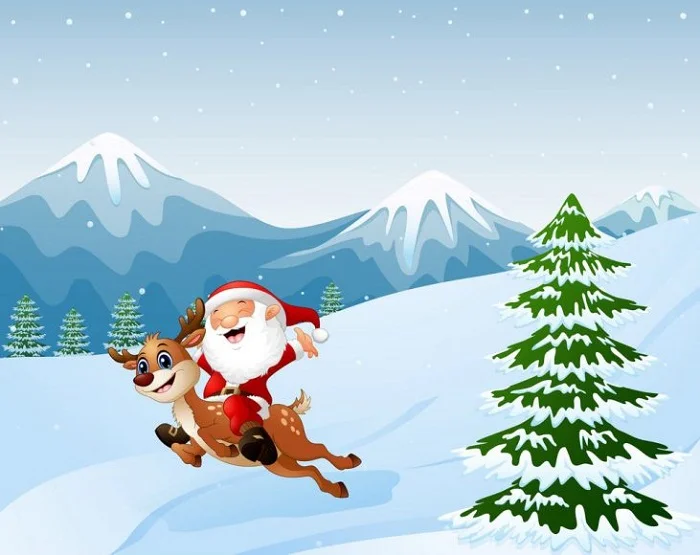 Top 50+ hình ảnh ông già noel cưỡi tuần lộc ấn tượng nhất mùa Giáng sinh