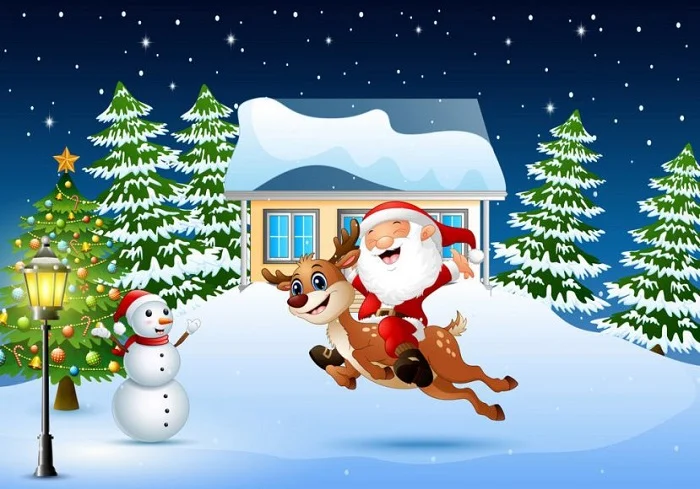 Top 50+ hình ảnh ông già noel cưỡi tuần lộc ấn tượng nhất mùa Giáng sinh