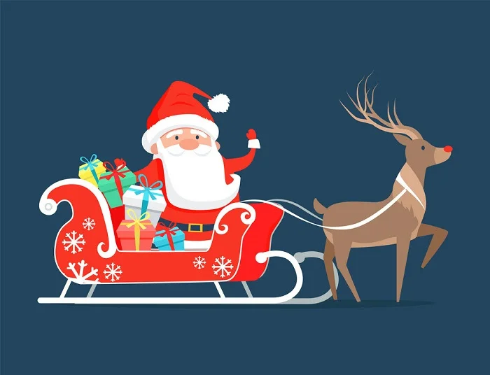 Top 50+ hình ảnh ông già noel cưỡi tuần lộc ấn tượng nhất mùa Giáng sinh