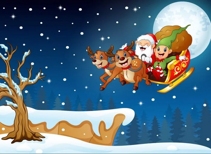 Top 50+ hình ảnh ông già noel cưỡi tuần lộc ấn tượng nhất mùa Giáng sinh