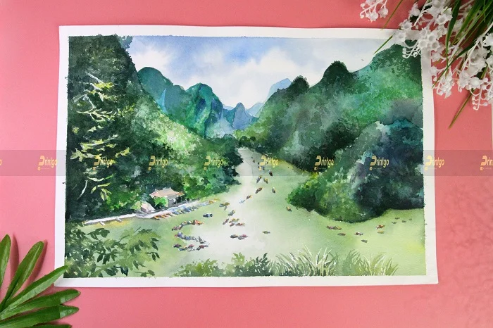 Printgo x Samsung:  Bộ lịch độc quyền vẽ tay phong cảnh thế giới siêu đặc biệt