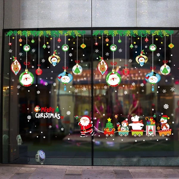 Tham khảo những cách trang trí Noel trên cửa kính độc đáo và đẹp mắt
