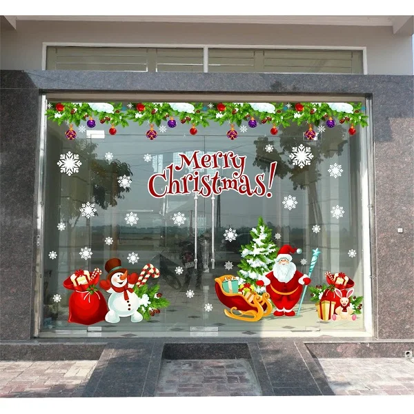 Tham khảo những cách trang trí Noel trên cửa kính độc đáo và đẹp mắt