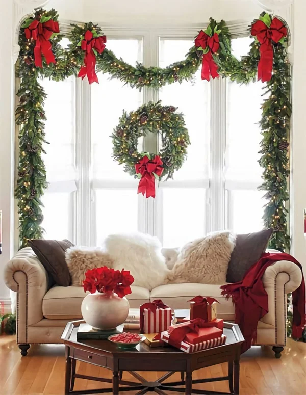 Tham khảo những cách trang trí Noel trên cửa kính độc đáo và đẹp mắt