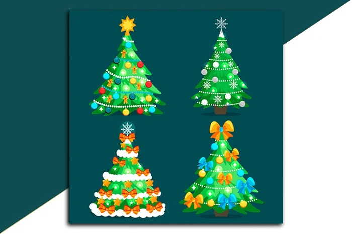 Chia sẻ bộ tài nguyên vector giáng sinh đẹp long lanh 