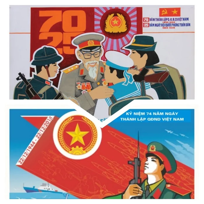 Dowload mẫu backdrop chào mừng ngày thành lập Quân đội Nhân dân Việt Nam
