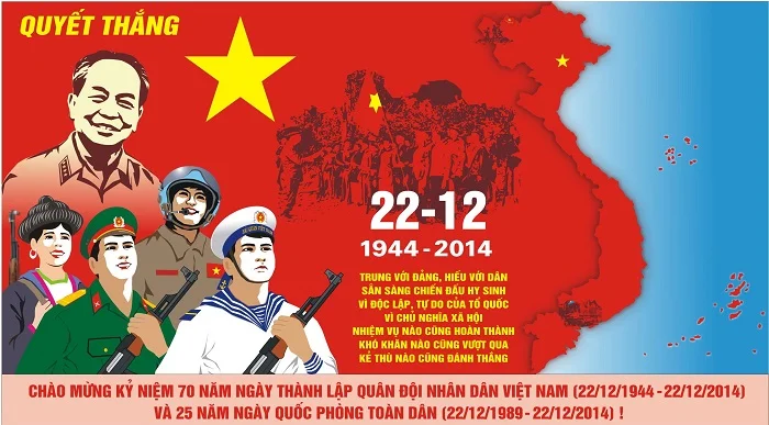 Download mẫu backdrop chào mừng ngày thành lập Quân đội Nhân dân Việt Nam