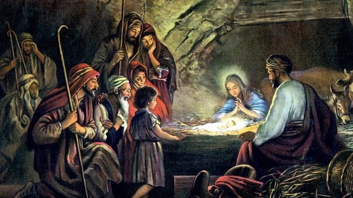 Hình ảnh mừng chúa giáng sinh trong hang động