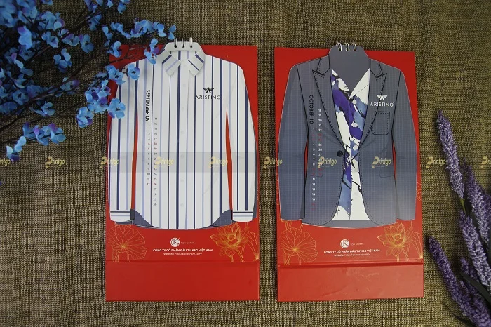 Printgo x Aristino: Bộ lịch để bàn ấn tượng dành cho ngành thời trang.