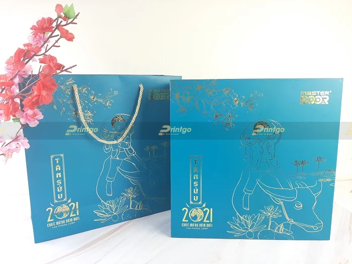 Printgo x Tân Phong Corp: In trọn bộ sản phẩm tết ấn ép kim ấn tượng