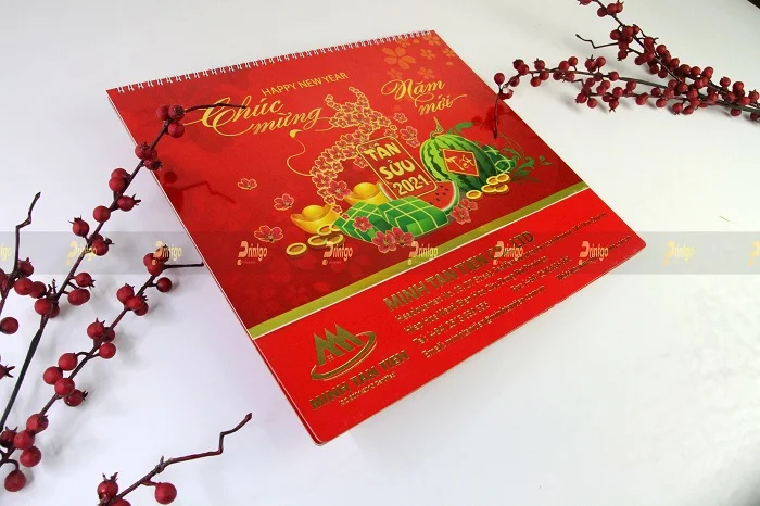 Printgo x Minh Tân Tiến: Thiết kế và in ấn lịch Tết lò xo giữa cho doanh nghiệp xây dựng