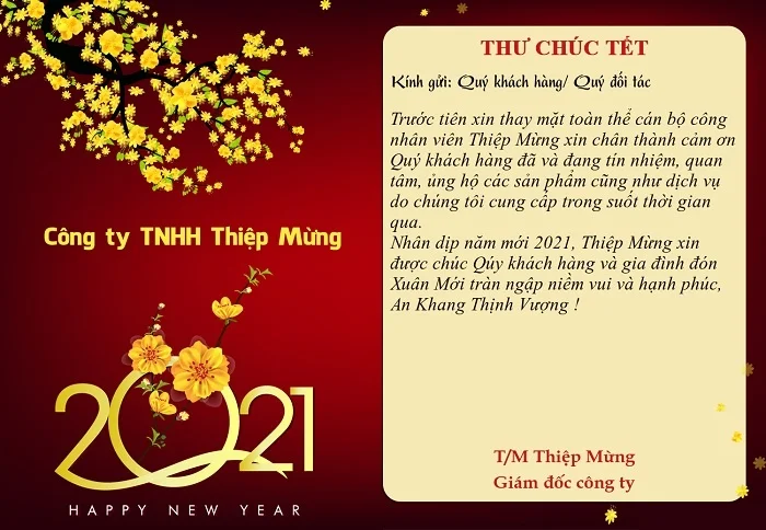 Tổng hợp mẫu thư chúc Tết khách hàng và đối tác trang trọng lịch sự nhất