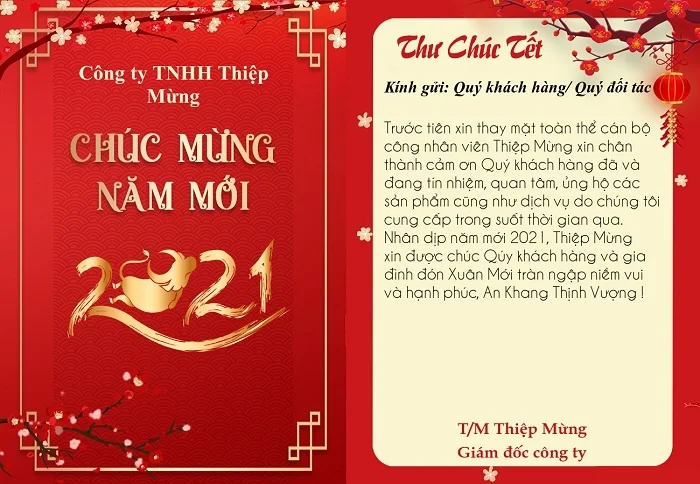 Tổng hợp mẫu thư chúc Tết khách hàng và đối tác trang trọng lịch sự nhất