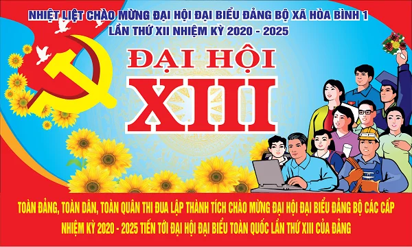 Font chữ của các mẫu băng rôn khẩu hiệu chào mừng Đại hội Đảng lần thứ XIII