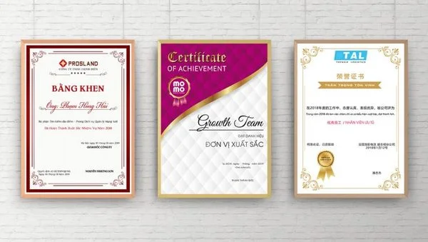 Địa chỉ chuyên nhận in giấy khen chất lượng cao trên toàn quốc