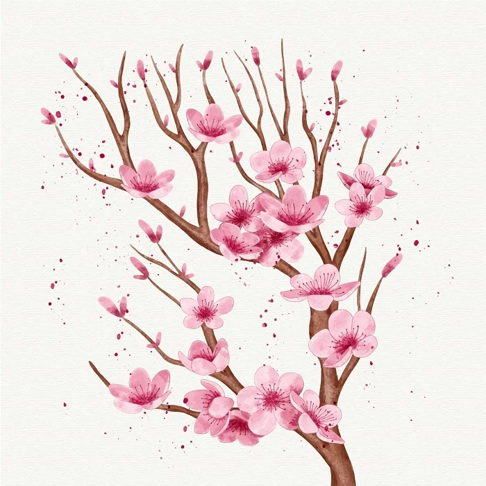 Download trọn bộ 50+ mẫu hoa đào vector dành cho dịp Tết Nguyên Đán