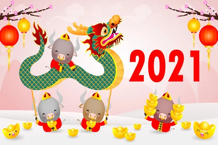 Download trọn bộ vector con trâu chào tết Tân Sửu cực ấn tượng