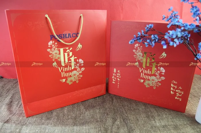 Printgo x Poshaco: Thiết kế và in ấn bộ hộp đựng quà Tết cho doanh nghiệp hoạt động trong lĩnh vực công nghiệp xây dựng