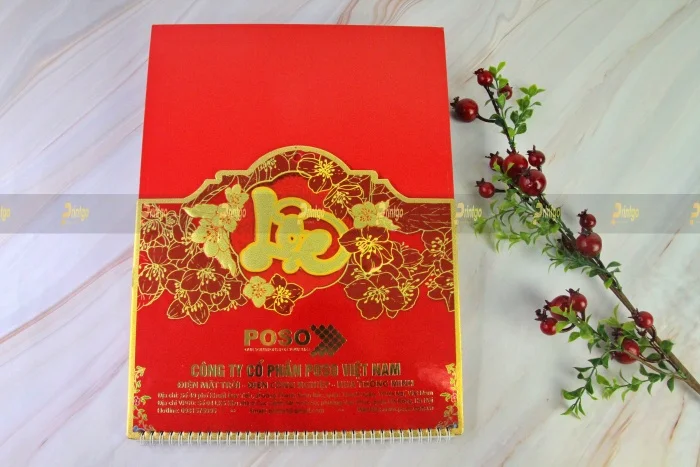 Printgo x Poso Việt Nam: Bộ lịch Tết 52 tuần dành cho doanh nghiệp hoạt động trong lĩnh vực năng lượng