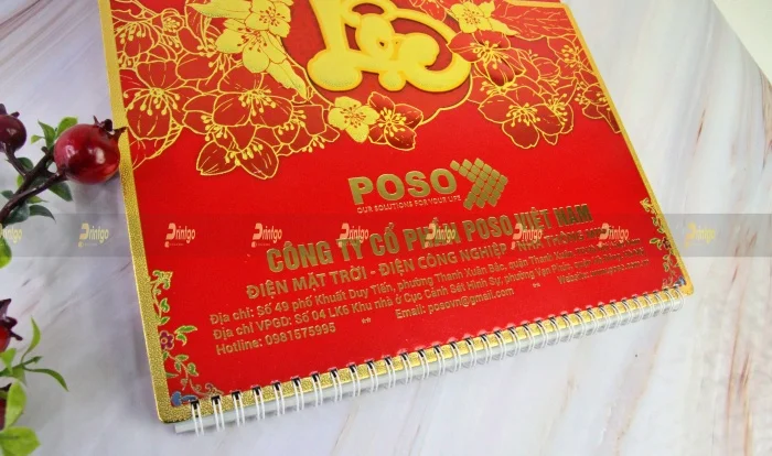 Printgo x Poso Việt Nam: Bộ lịch Tết 52 tuần dành cho doanh nghiệp hoạt động trong lĩnh vực năng lượng