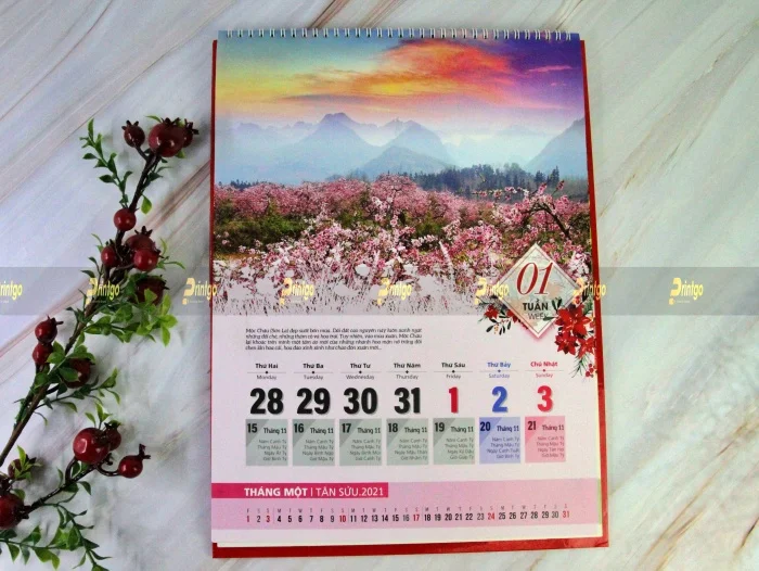 Printgo x Poso Việt Nam: Bộ lịch Tết 52 tuần dành cho doanh nghiệp hoạt động trong lĩnh vực năng lượng